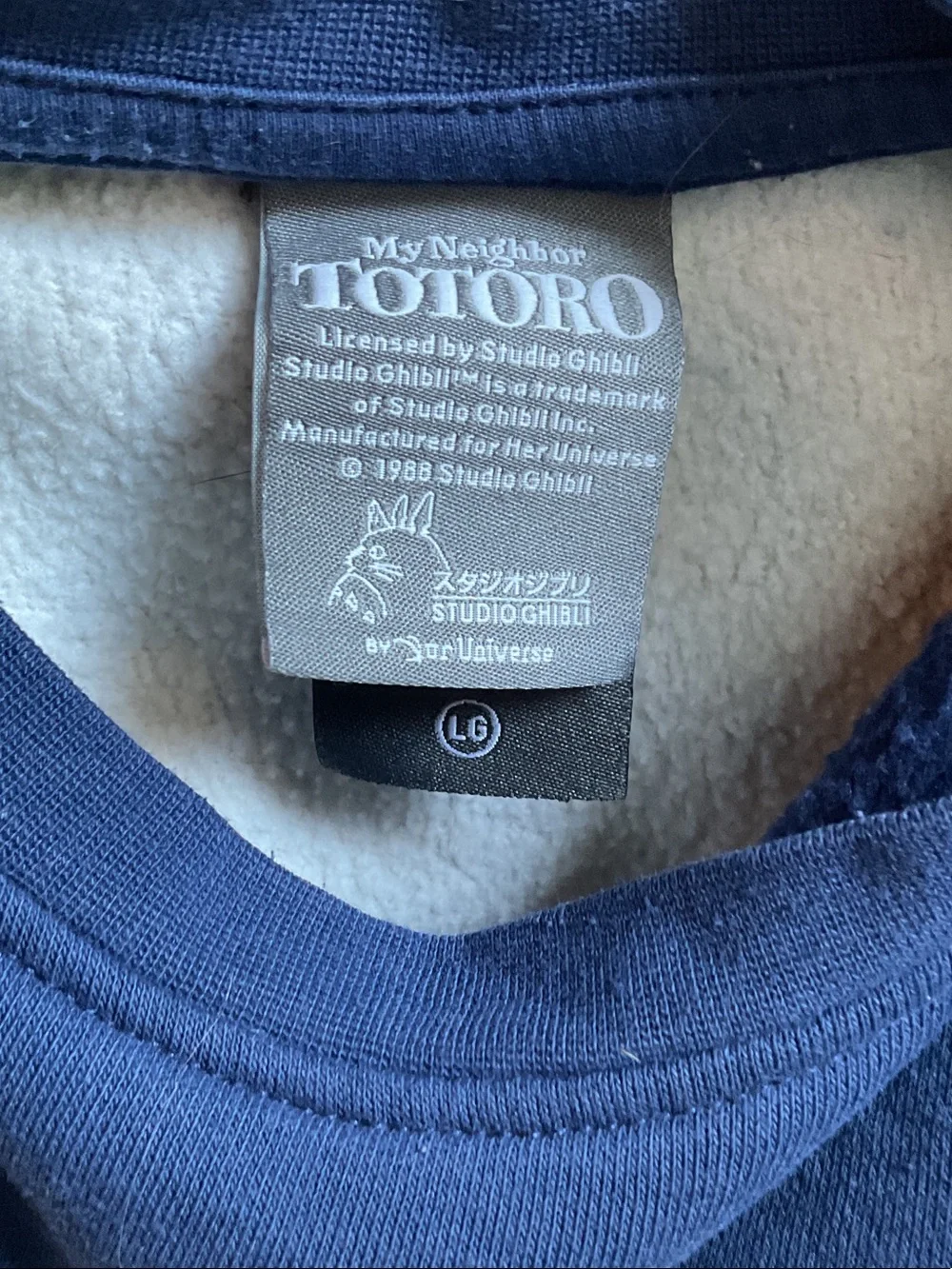 My Neighbor Totoro Men's Navy Sweatshirt- Licensed